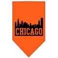 Load image into Gallery viewer, Pet and Dog Bandana Screen Printed, "Chicago Skyline"