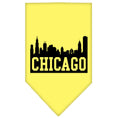 Load image into Gallery viewer, Pet and Dog Bandana Screen Printed, "Chicago Skyline"