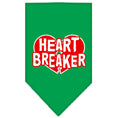 Load image into Gallery viewer, Pet and Dog Bandana Screen Printed, "Heart Breaker"