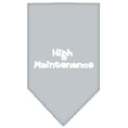 Load image into Gallery viewer, Pet and Dog Bandana Screen Printed, "High Maintenance"