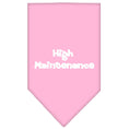 Load image into Gallery viewer, Pet and Dog Bandana Screen Printed, "High Maintenance"