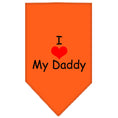 Load image into Gallery viewer, Pet and Dog Bandana Screen Printed, "I Love My Daddy"