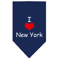 Load image into Gallery viewer, Pet and Dog Bandana Screen Printed, "I Heart NY"