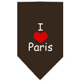 Load image into Gallery viewer, Pet and Dog Bandana Screen Printed, "I Love Paris"