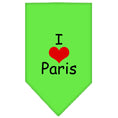 Load image into Gallery viewer, Pet and Dog Bandana Screen Printed, "I Love Paris"