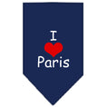 Load image into Gallery viewer, Pet and Dog Bandana Screen Printed, "I Love Paris"