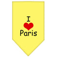 Load image into Gallery viewer, Pet and Dog Bandana Screen Printed, "I Love Paris"