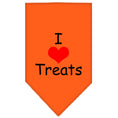 Load image into Gallery viewer, Pet and Dog Bandana Screen Printed, "I Love Treats"