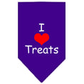 Load image into Gallery viewer, Pet and Dog Bandana Screen Printed, "I Love Treats"
