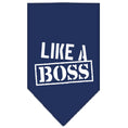 Load image into Gallery viewer, Pet and Dog Bandana Screen Printed, "Like A Boss"