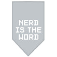 Load image into Gallery viewer, Pet and Dog Bandana Screen Printed, "Nerd Is The Word"