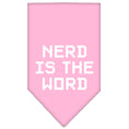 Load image into Gallery viewer, Pet and Dog Bandana Screen Printed, "Nerd Is The Word"