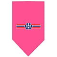 Load image into Gallery viewer, Pet and Dog Bandana Screen Printed, "Patriotic Star Paw"