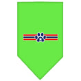 Load image into Gallery viewer, Pet and Dog Bandana Screen Printed, "Patriotic Star Paw"