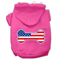 Load image into Gallery viewer, Pet Hoodie "Bone Shaped American Flag"