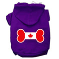 Load image into Gallery viewer, Pet Hoodie "Bone Shaped Canadian Flag"