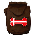 Load image into Gallery viewer, Pet Hoodie "Bone Shaped Denmark Flag"
