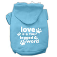 Load image into Gallery viewer, Pet Dog & Cat Hoodie Screen Printed, "Love Is A Four Legged Word"