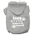 Load image into Gallery viewer, Pet Dog & Cat Hoodie Screen Printed, "Love Is A Four Legged Word"