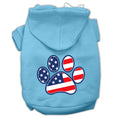 Load image into Gallery viewer, Pet Dog & Cat Hoodie Screen Printed, "Patriotic Paw"
