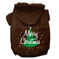 Load image into Gallery viewer, Christmas Pet Hoodie Screen Printed, "Scribble Merry Christmas"