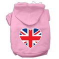 Load image into Gallery viewer, Pet Hoodie "British Flag Heart"
