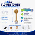 Load image into Gallery viewer, Flower Tower Nylon Chew Toy for Aggressive Chewers - USA Made Enrichment Toy