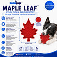 Load image into Gallery viewer, Canadian Maple Leaf Nylon Dog Chew Toy by Southlake Paws, red leaf shape, durable, non-toxic, designed for strong chewers.