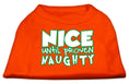 Load image into Gallery viewer, Christmas Pet Dog & Cat Shirt Screen Printed, "Nice Until Proven Naughty"