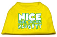 Load image into Gallery viewer, Christmas Pet Dog & Cat Shirt Screen Printed, "Nice Until Proven Naughty"