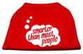 Load image into Gallery viewer, Pet Dog & Cat Shirt Screen Printed, "Smarter Than Most People"