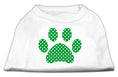 Load image into Gallery viewer, Pet Shirt "Swiss Dot Green Paw"