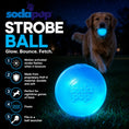 Load image into Gallery viewer, Strobe Ball Light-Up Dog Toy - Durable Floating Chew Ball | Made in USA