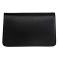 Load image into Gallery viewer, Black Leather Clutch With Custom Swarovski Stone