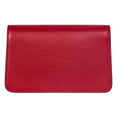 Load image into Gallery viewer, Red Leather Clutch with Custom Swarovski Stone