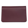 Load image into Gallery viewer, Bordeaux Leather Clutch With Custom Swarovski Stone