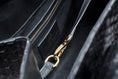 Load image into Gallery viewer, Large Black Python Shopper Bag