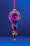 Load image into Gallery viewer, Stardust Komet Glass Christmas Ornament