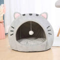 Load image into Gallery viewer, Cute Cat Shaped Cat Bed