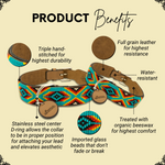 Bahamas Sambboho dog collar (with center D-ring)