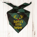 Load image into Gallery viewer, Santa's Little Helper Christmas Dog Bandana