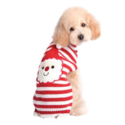 Red Striped Santa Christmas Dog Sweater
