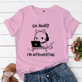 Load image into Gallery viewer, "Go Away I'm Introverting" Cat T-Shirt