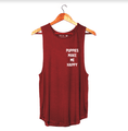Load image into Gallery viewer, Puppies Make Me Happy Sleeveless Top | Gift for Dog Lovers