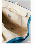 Load image into Gallery viewer, Hand Dyed Indigo Dog Tote