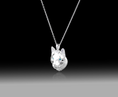Load image into Gallery viewer, Husky Necklace- 925 Sterling Silver