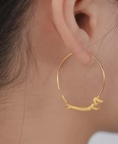 Load image into Gallery viewer, Dachshund Earrings- 925 Sterling Silver 18k Gold Plated