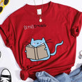 Load image into Gallery viewer, "(STU)DYING" Cat Graphic T-Shirt