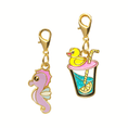 Load image into Gallery viewer, Summer Drink & Seahorse Pet Charm Set