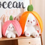 Carrot and Strawberry Bunny Plushies